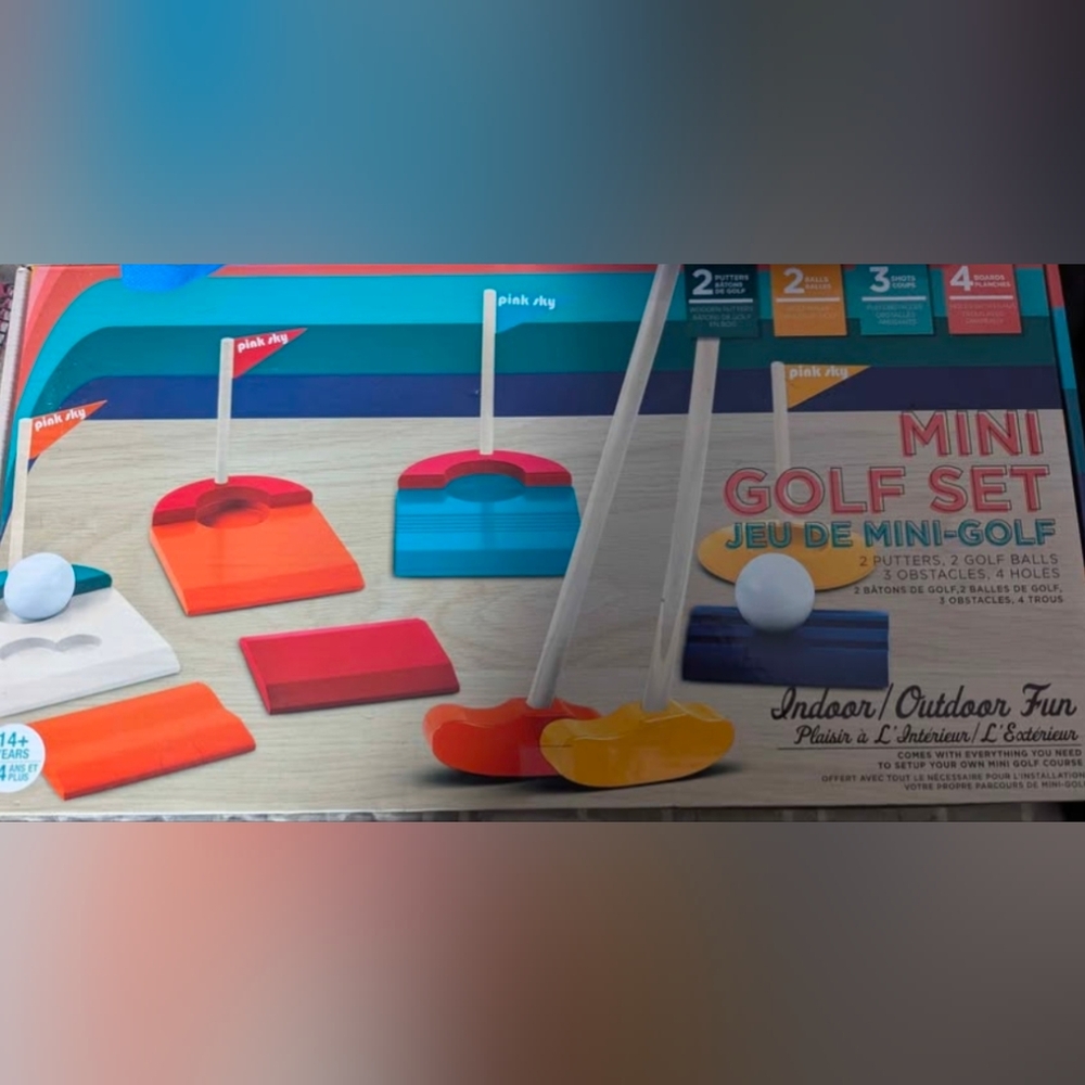 Colorful Wooden Mini Golf Set